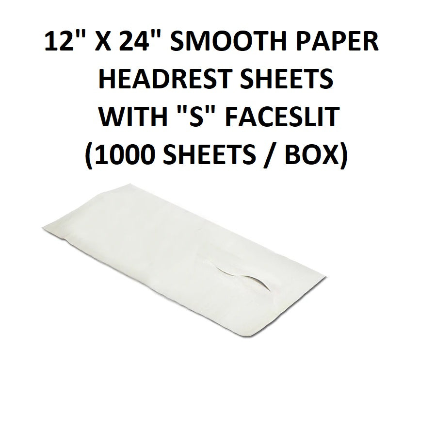 Draps pour appui-tête chiropratique lisses avec fente 12″ x 24″ 1000/caisse