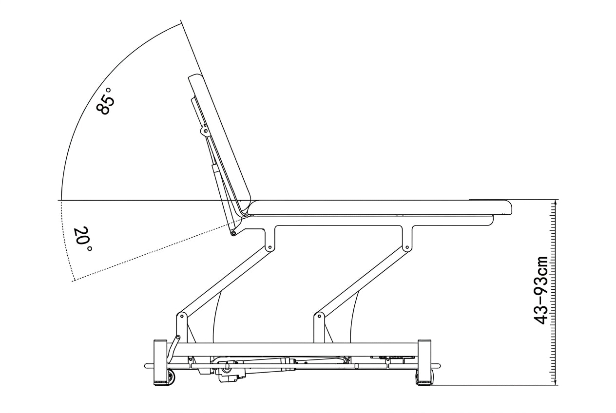 MOWE Safari 2 Section Electric Treatment Table