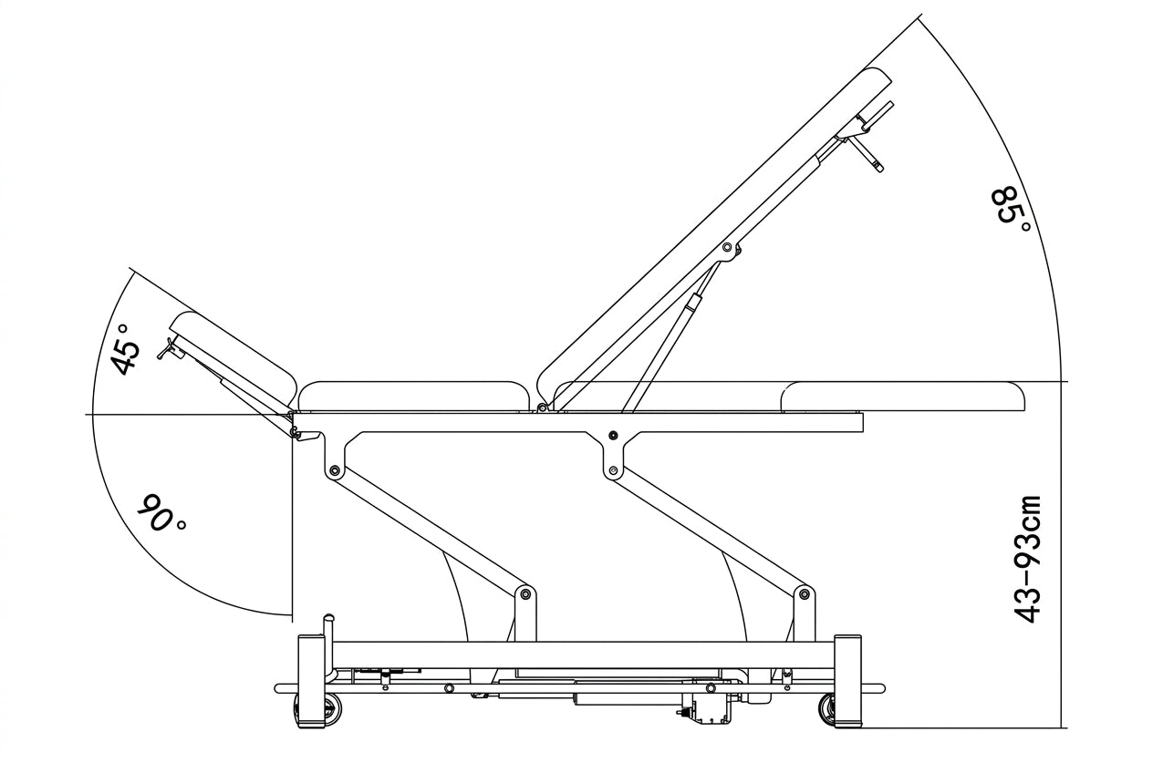 MOWE Safari 3 Section Electric Treatment Table