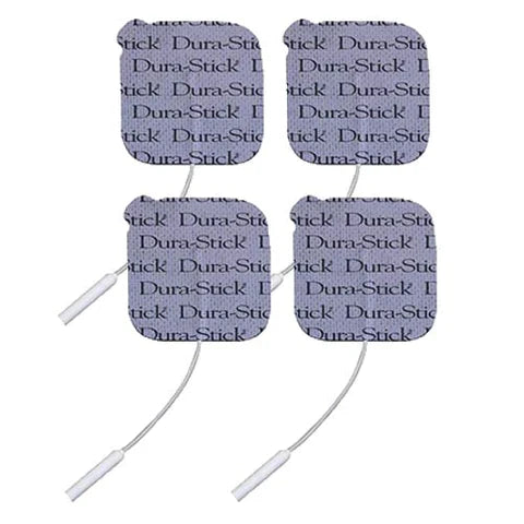 Durastick Plus Electrodes - Square 4/Pk(Foam Backing)