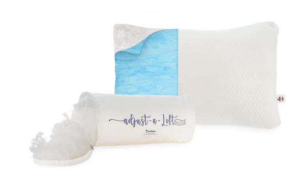 Oreiller confort en fibre à volume réglable