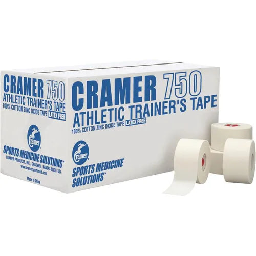 CRAMER 750 ATHLETIC TAPE (1.5" x 45', 32/Case -White)