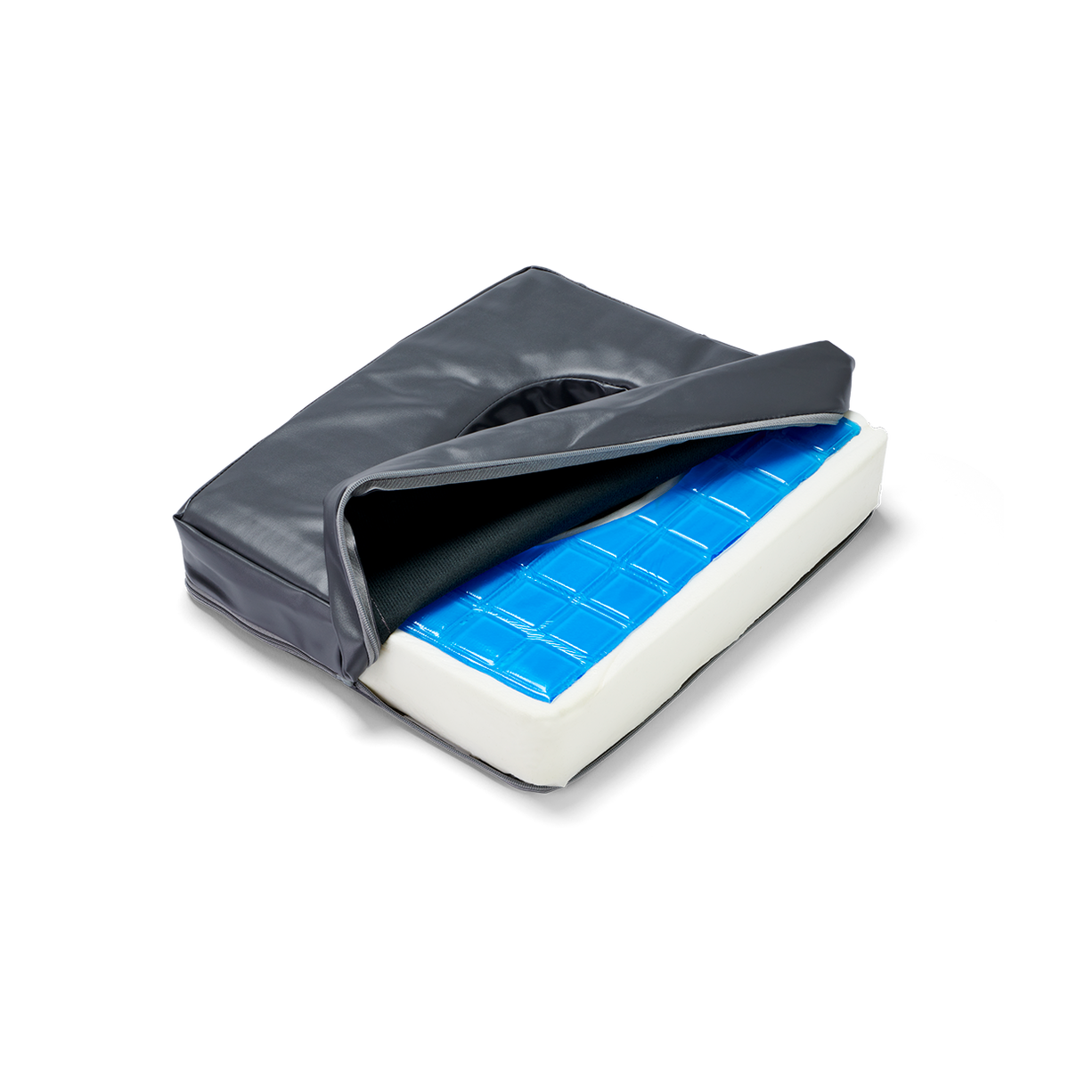 Nose slit face cushion with gel