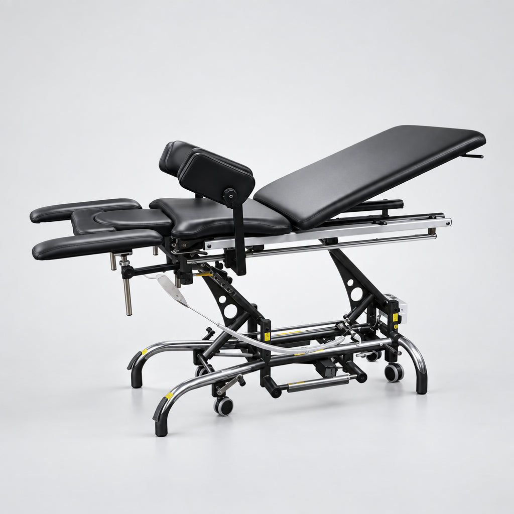 Table de traitement Cardon (CTT) avec ensemble santé pelvienne - - Section tête de massage et plateau