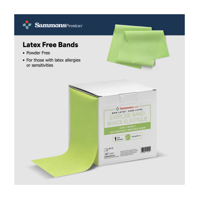 Sammons Preston Band Non-Latex  LVL 2 50 yd Lime