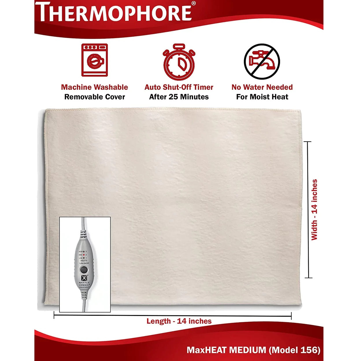 Thermophore MaxHEAT Moist Heat Pack  - Large 14 X 27