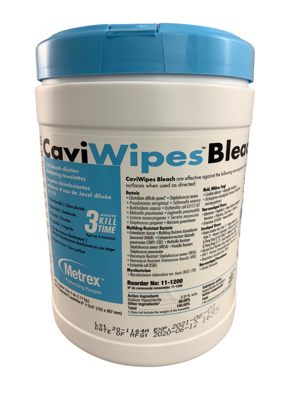 CaviWipes™ Bleach Disinfecting Towelettes