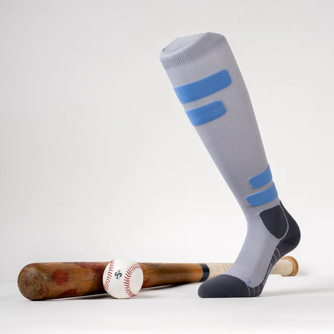 MediSports Ignite Performance Socks (20-30 mmHg) - Grey/Blue