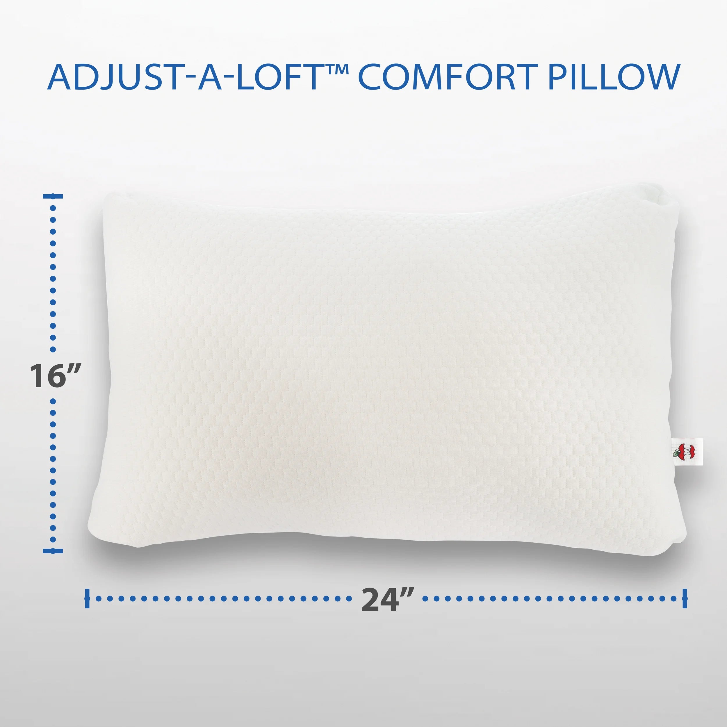 MediSports Adjustable-Loft Fiber Comfort Pillow