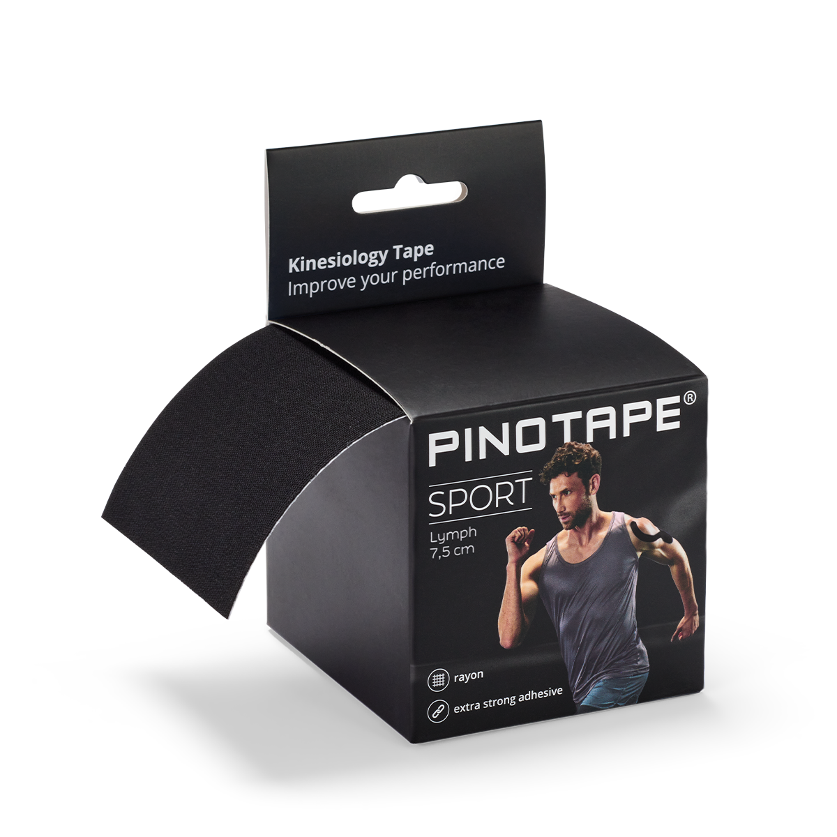 PINOTAPE Sport XL black (5 mx 7.5 cm)