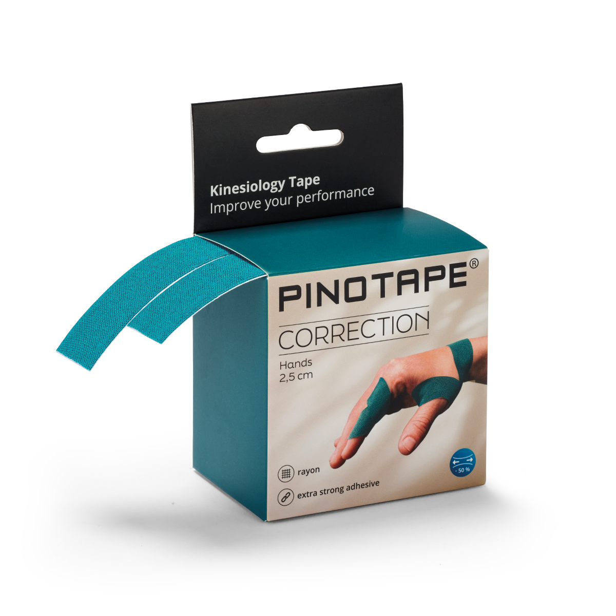 PINOTAPE Correction Hands petrol (2 x 5 m x 2.5 cm)