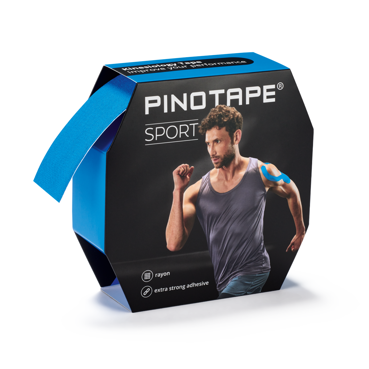 PINO Kinesiology Tape Sport Blue (31 m x 5 cm)
