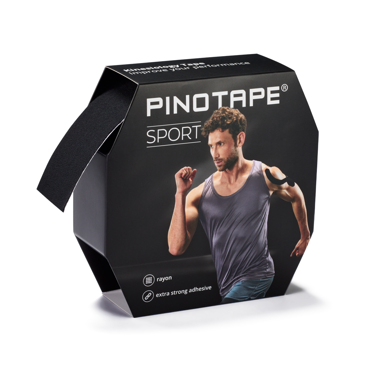 PINO Kinésiologie Tape Sport noir (35M) 