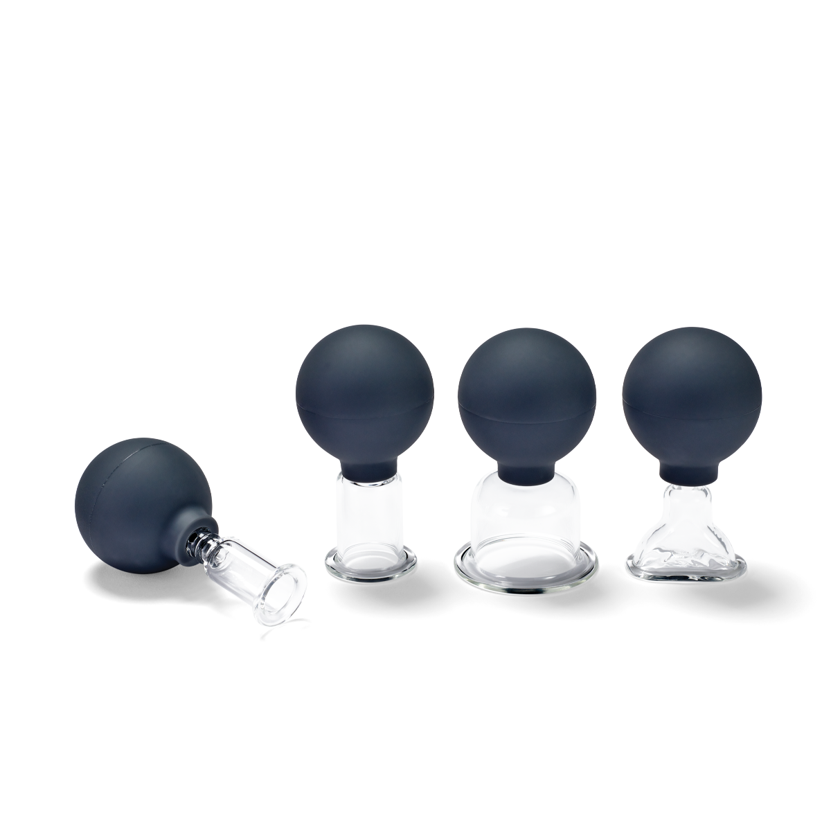 PINOFIT Massage Cups made of glass set (4 pieces)