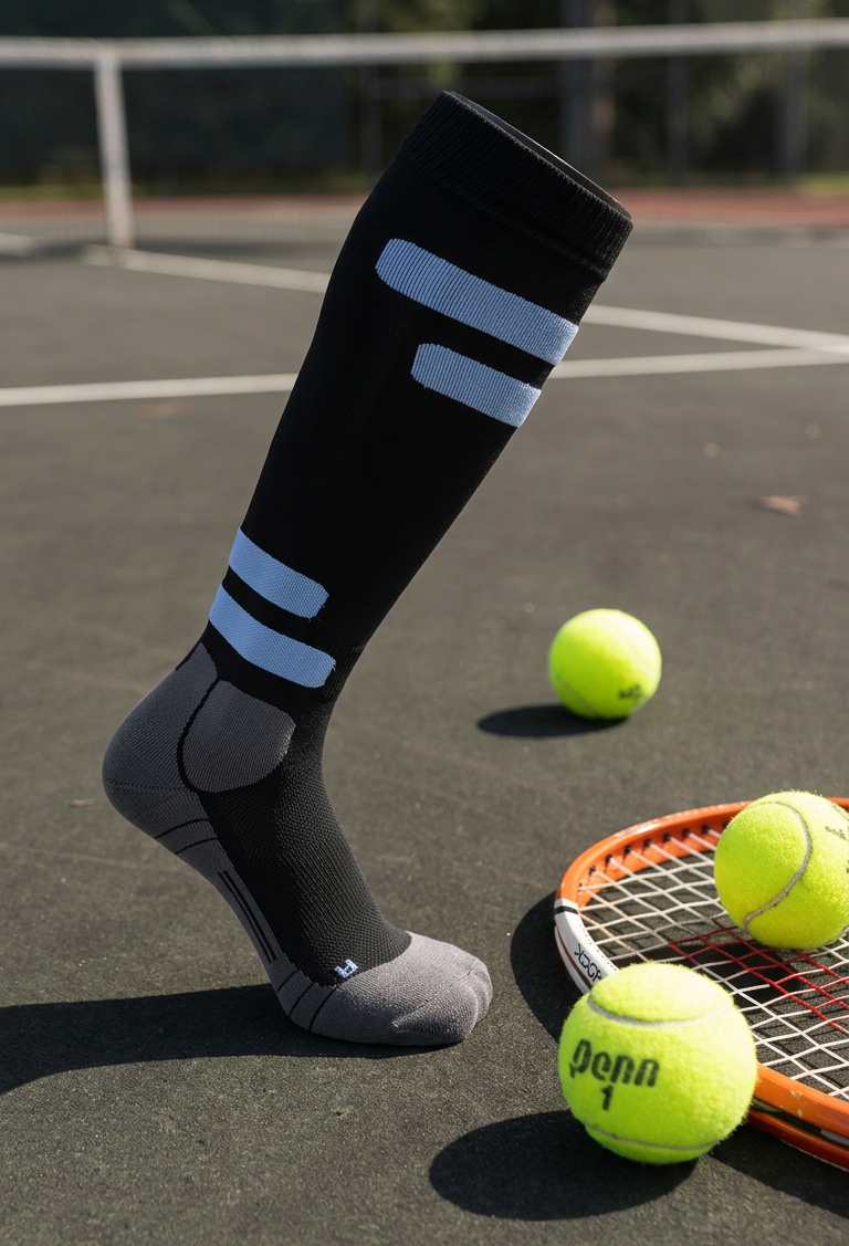 MediSports Ignite Performance Socks (20-30 mmHg) - Black/Navy Blue