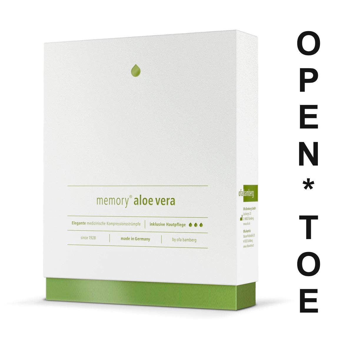 Memory Aloe Vera Stockings - 23-32mmHg (OPEN TOE)