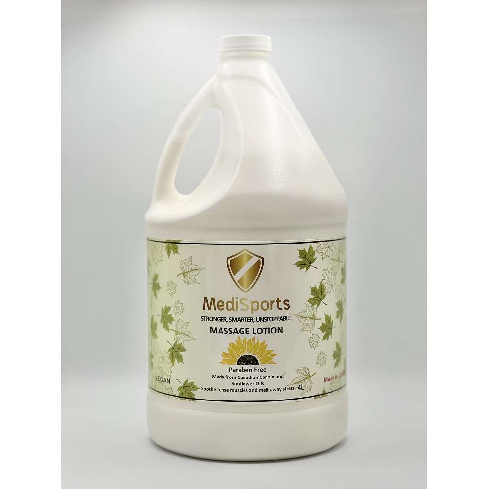 Lotion de massage VÉGAN MediSports – 4 litres