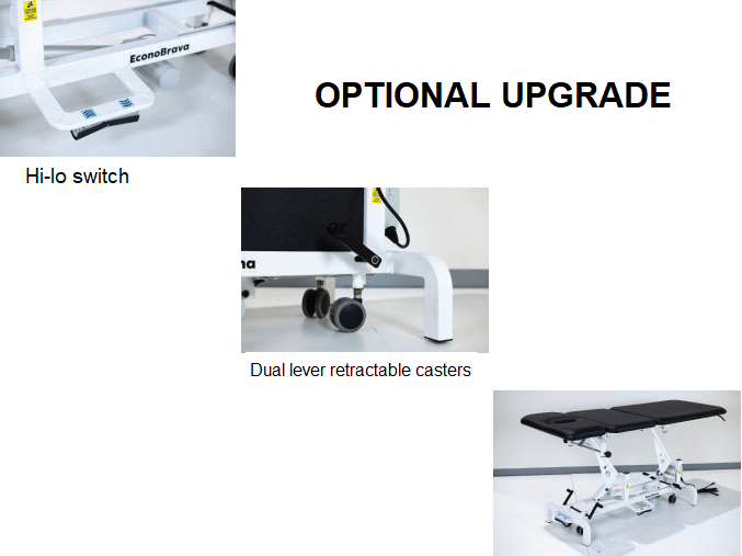 Econo Brava 3 part elevation table