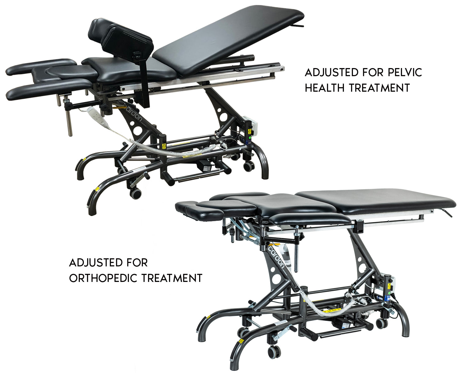 Table de traitement Cardon (CTT) avec ensemble santé pelvienne - - Section tête de massage et plateau