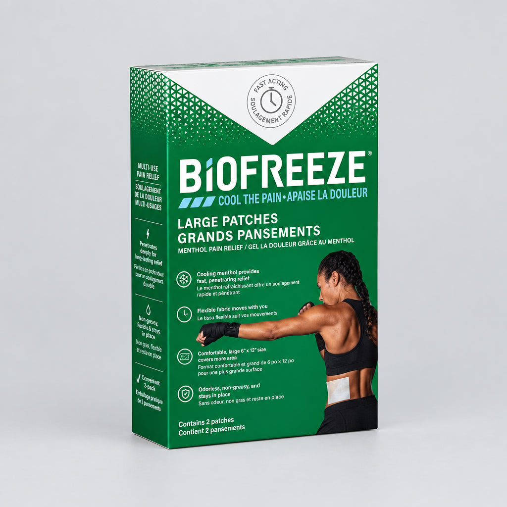 Biofreeze Large Patches, 14cm x 10cm, 5/PKBiofreeze