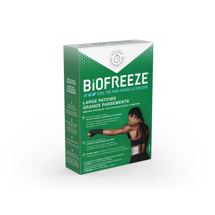 Biofreeze Large Patches, 14cm x 10cm, 5/PKBiofreeze