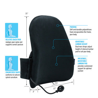 CustomAIR Backrest with Adjustable Lumbar