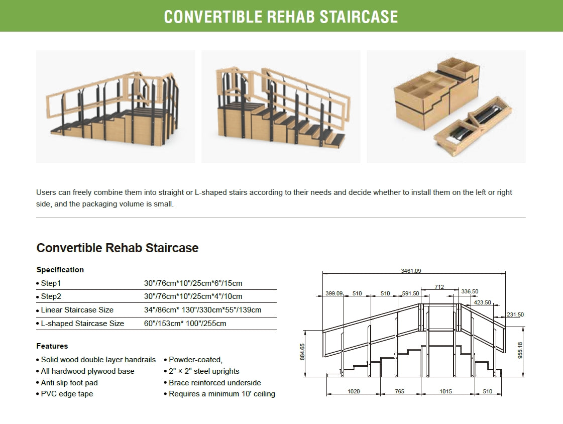 Escalier convertible, 30"