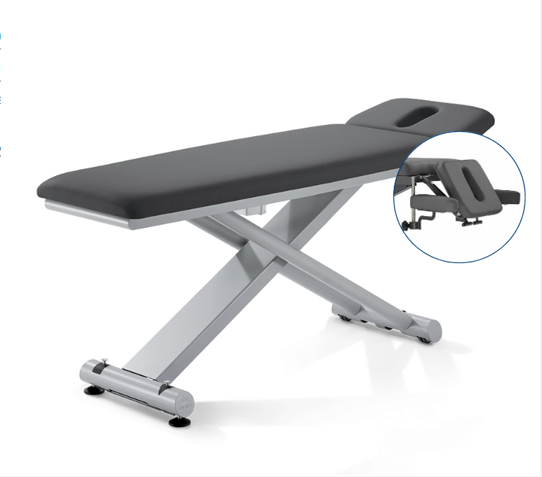 PINO Q Massage Table with 3 part head section (Made in Germany)