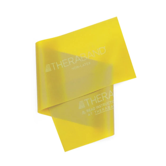 THERABAND Professional Latex Free Resistance Bands - Yellow, Thin