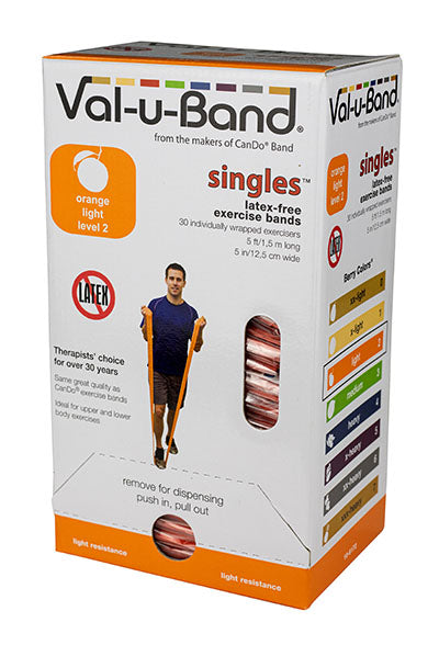 Val-u-Band Latex Free Exercise Band - 5-foot Bands - physio supplies canada