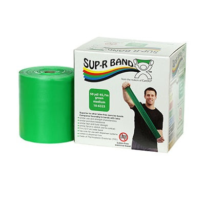 Sup-R Band Latex Free Exercise Band - 50 Yard Roll - physio supplies canada