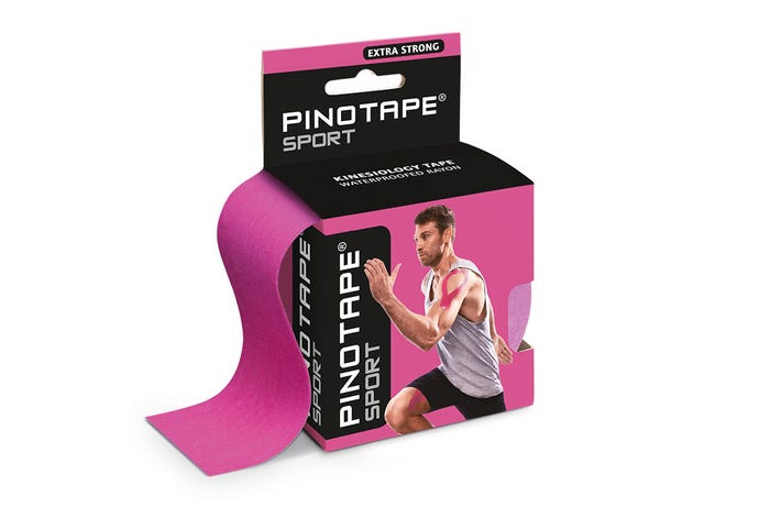 PINO Kinesiology Tape Sport pink (uncut) - physio supplies canada