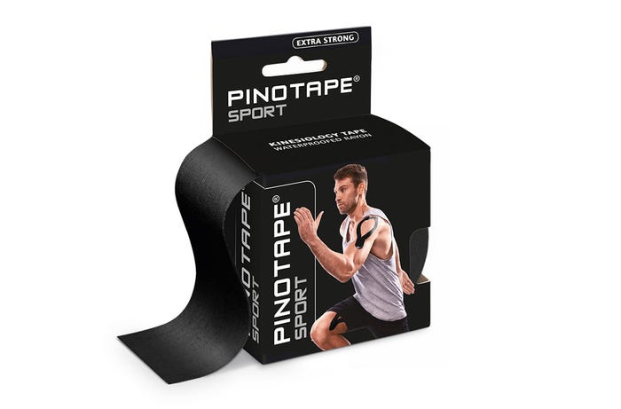 PINO Kinesiology Tape Sport Black (uncut) - physio supplies canada