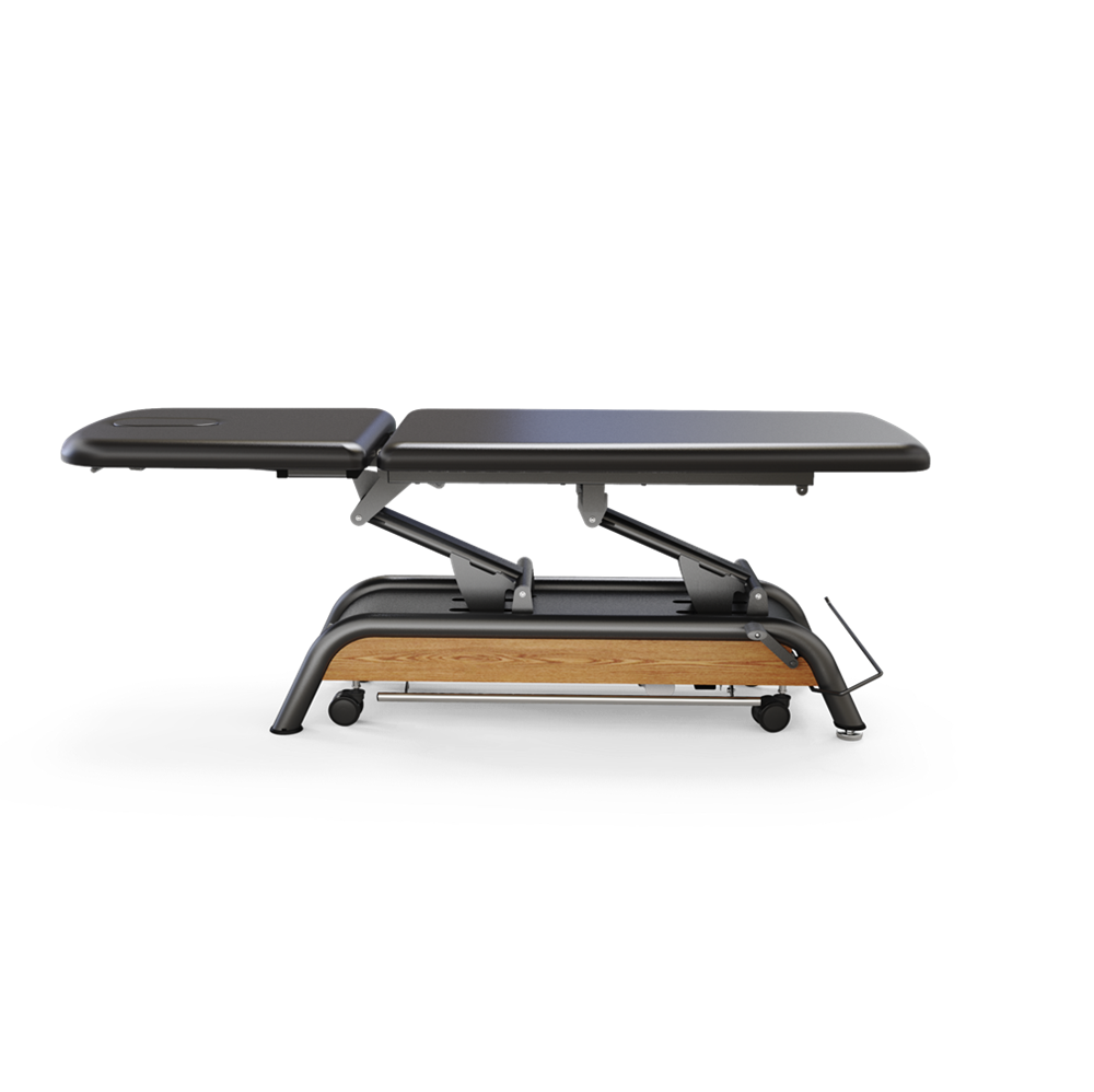 Table de traitement électrique MediSports à 2 sections (noir)