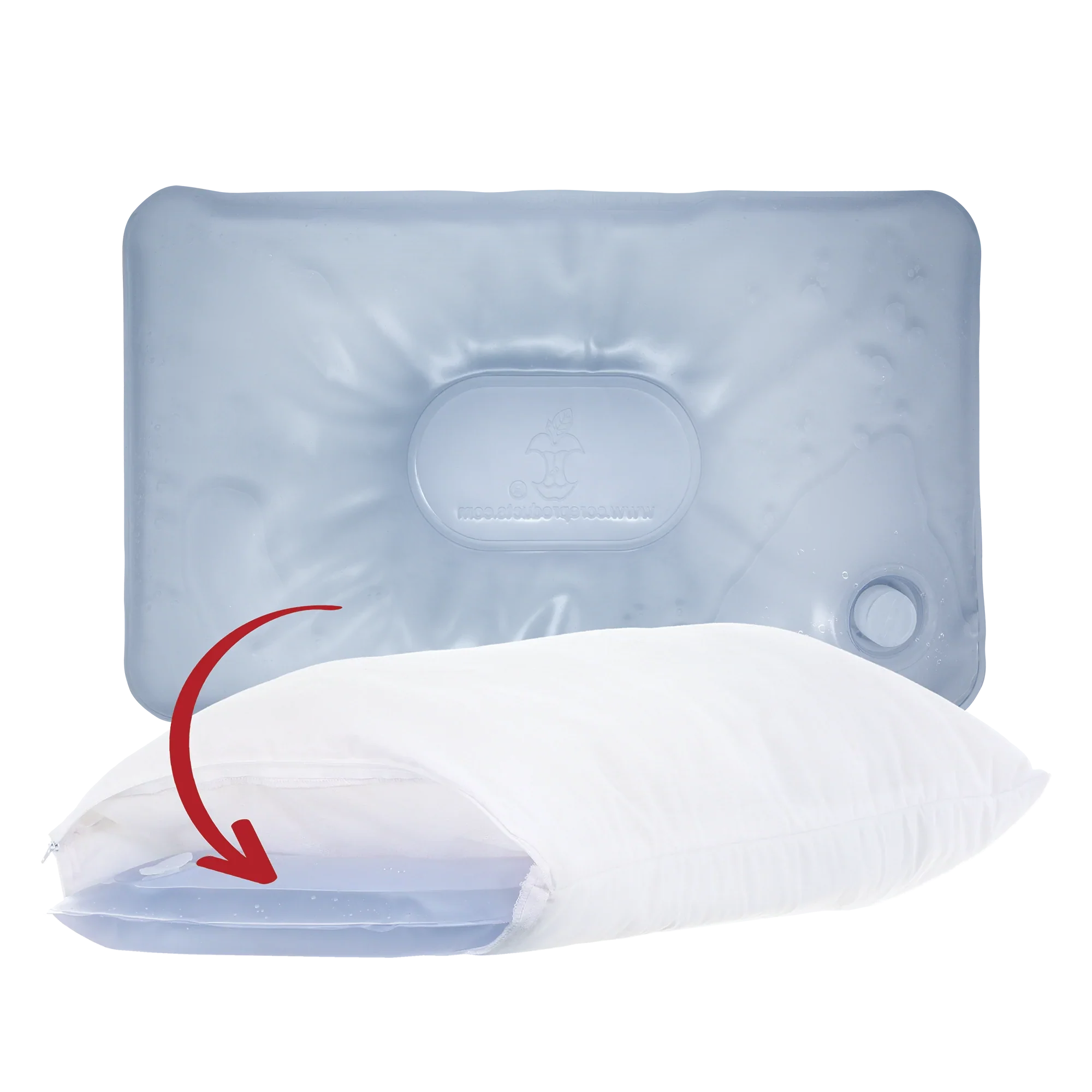 Tri-Core Water Pillow Adjustable Cervical Support Pillow - physio supplies canada