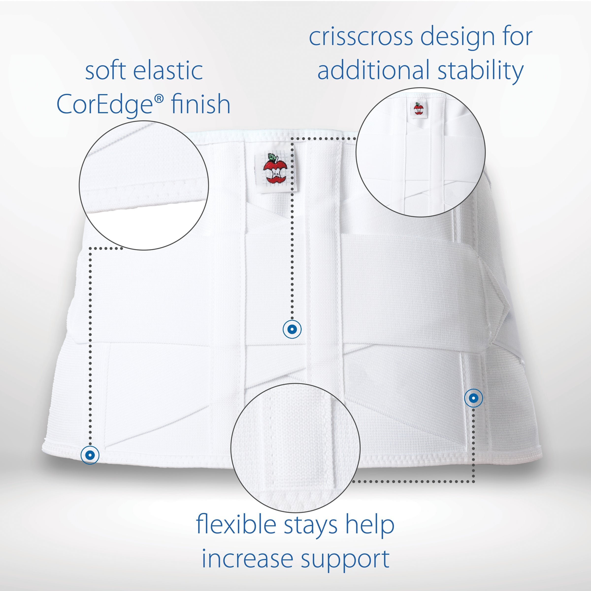Core Dual Pull Criss Cross Back Support — Healthcare Supply Centre