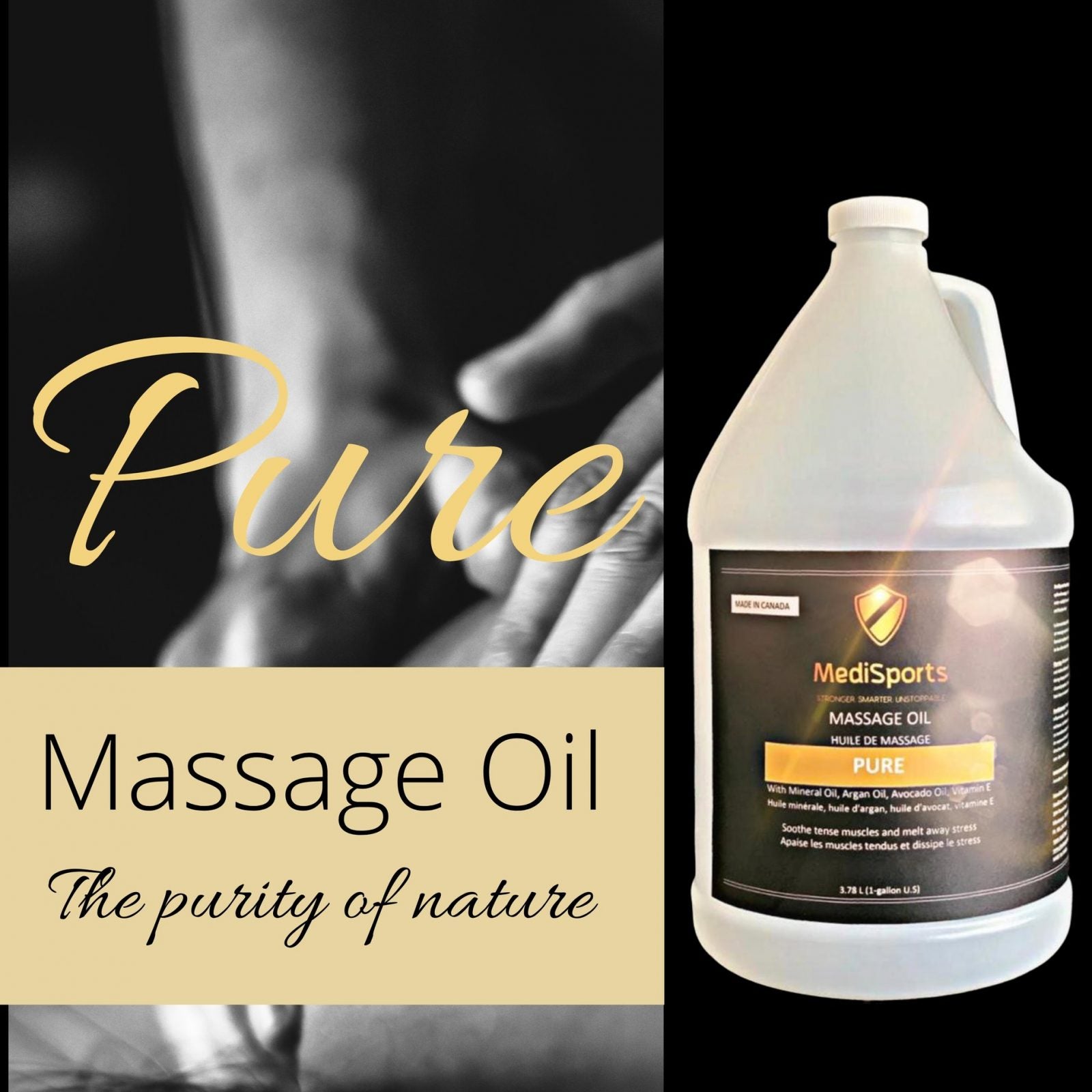 MediSports Pure Massage Oil (1 Gallon) - physio supplies canada