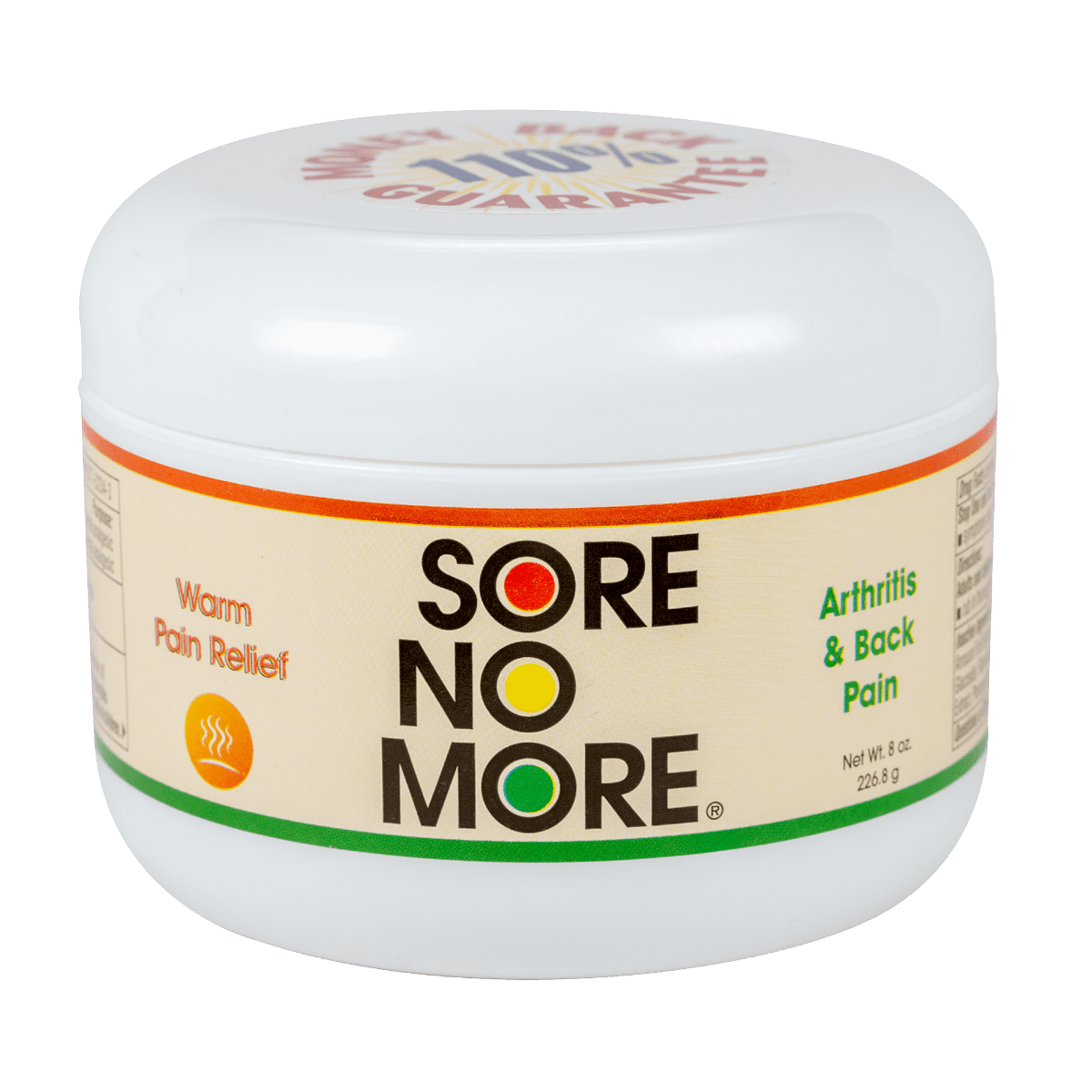 Gel anti-douleur chaud original Sore No More® – Pot de 8 oz