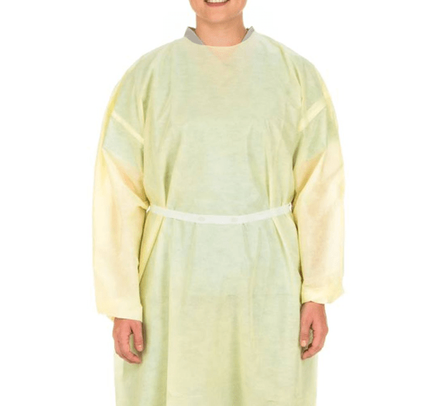 Isolation Gown (AAMI Level 1 Lightweight Multi-Ply) -10 units /Pk - physio supplies canada