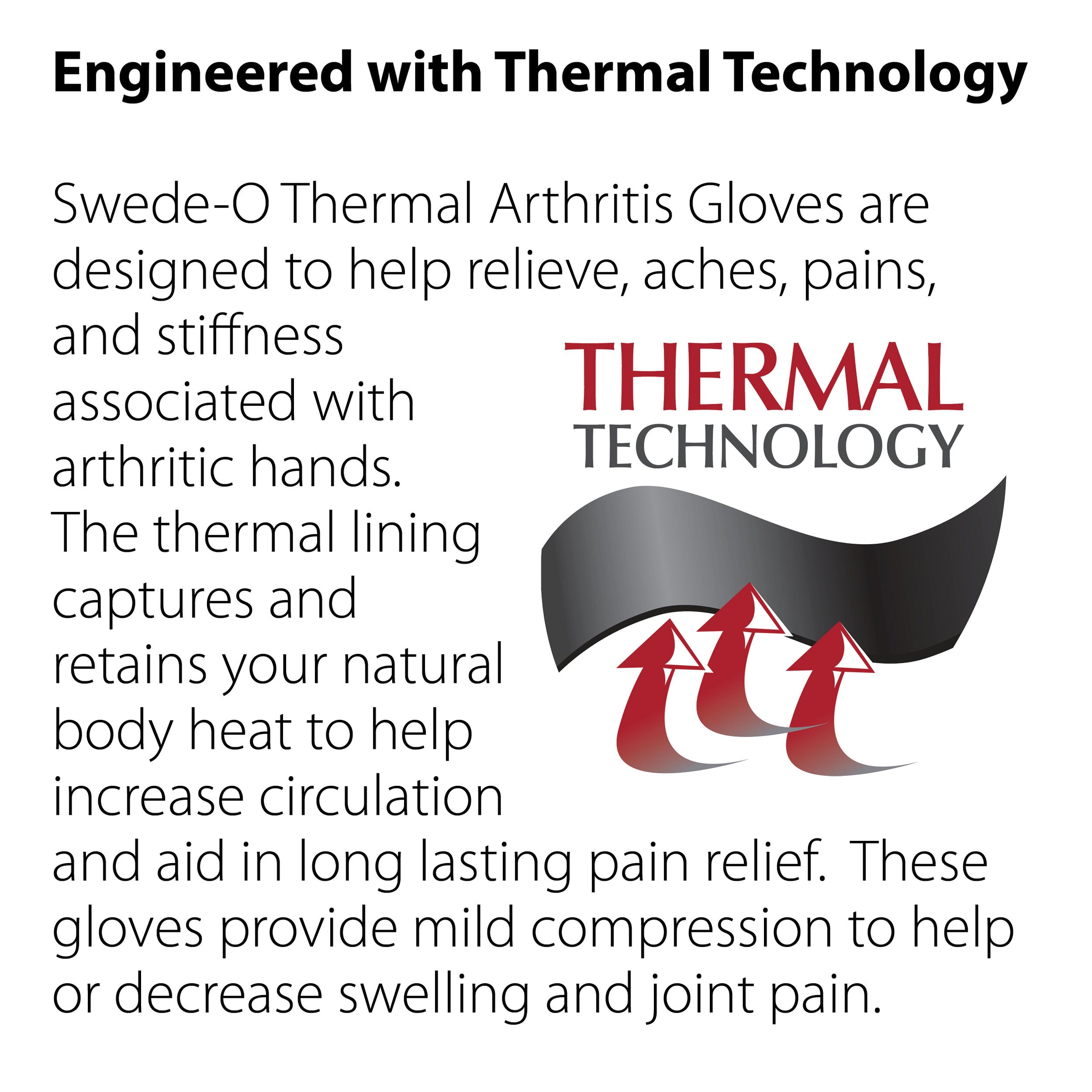 Swede-O® Thermal Arthritis Gloves (pair) - physio supplies canada